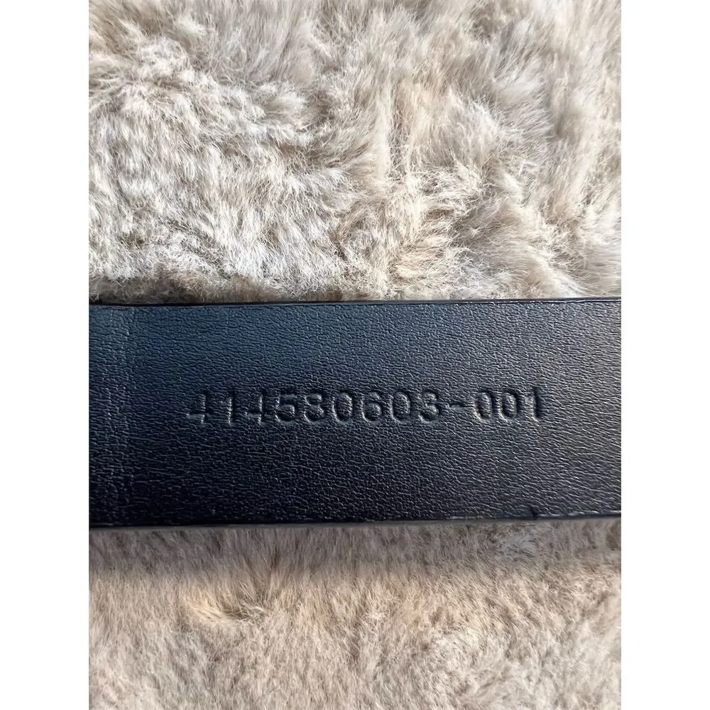 Lauren Ralph Lauren Women's Black Stretch Belt with Silver Clasp